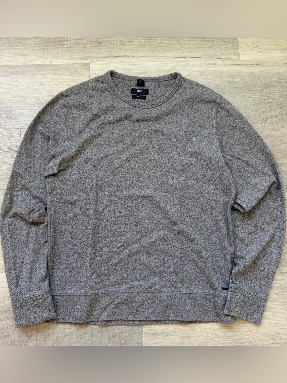Hugo Boss Slim Fit Heather Gray Crewneck
